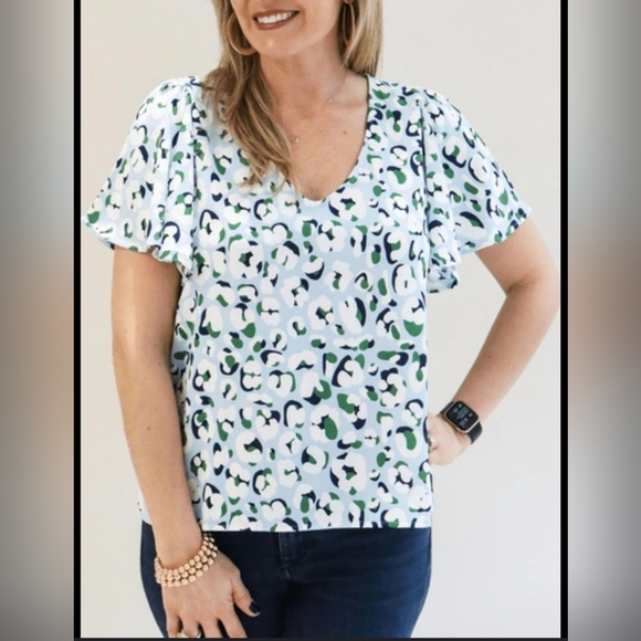 Michelle McDowell Tops - NWT Michelle McDowell Mosaic Floral Top Size XL